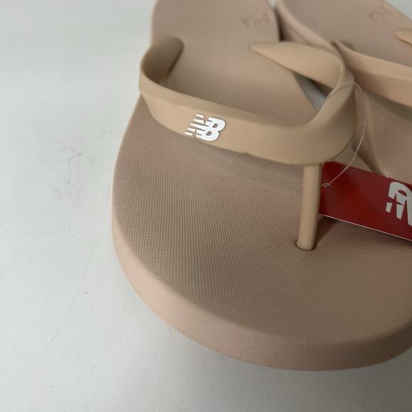 New Balance Unisex Flip Flops Women’s 13 B Slippers White Oak Beach - Picture 6 of 10